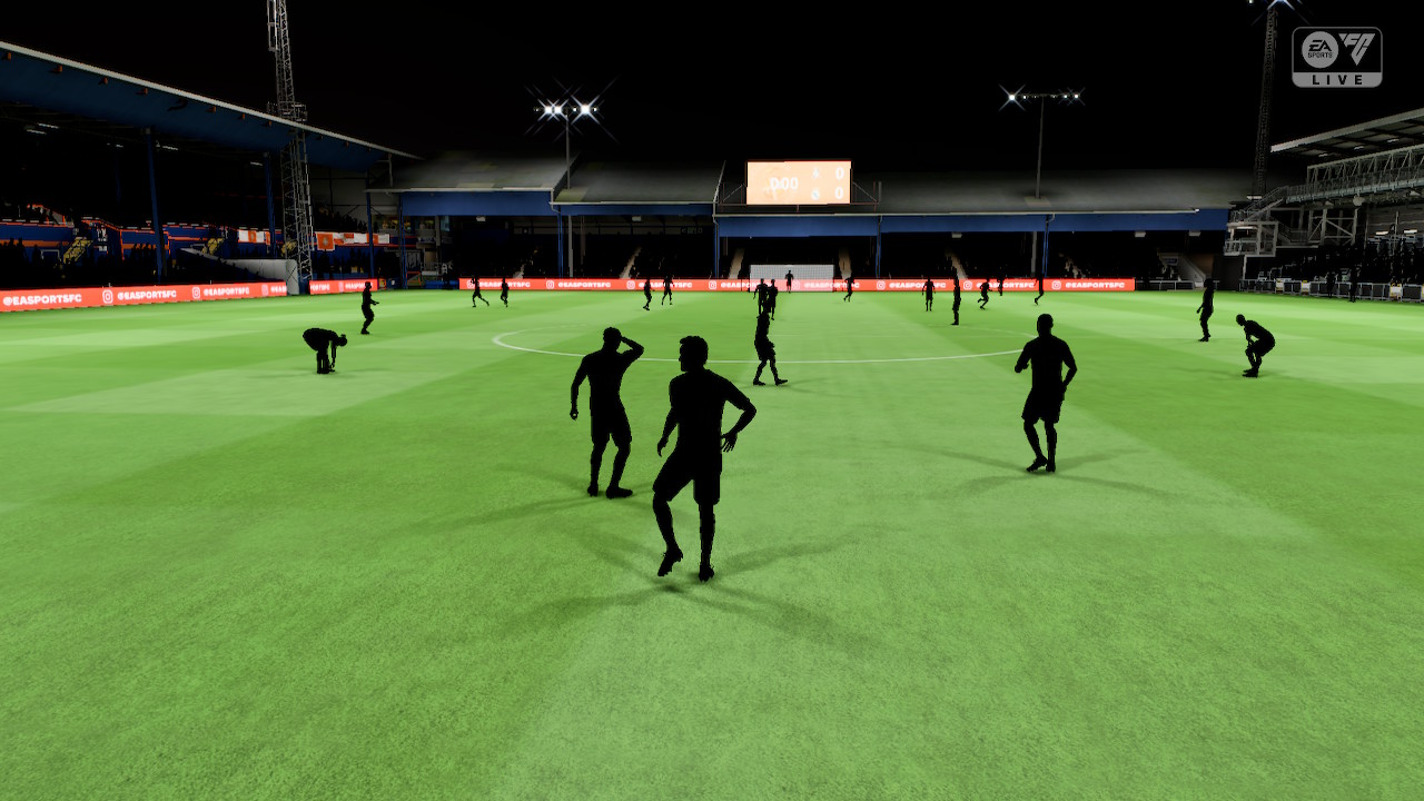 【驚】Switch版 FC25 お葬式マッチ: 選手と観客、審判すべて真っ黒に...