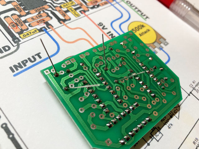 MXR Envelop Filter自作 基板製作開始