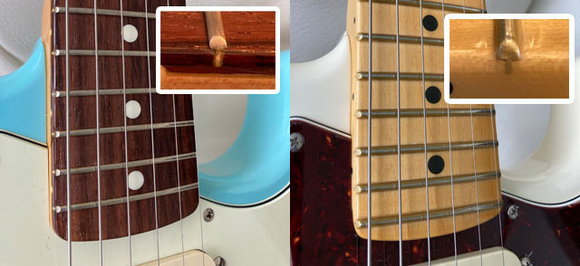 Fender Stratocaster USA Japan flet comparison
