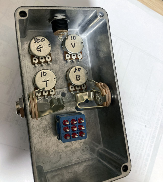 Self-made overdrive pedal VEMURAM Jan Ray clone