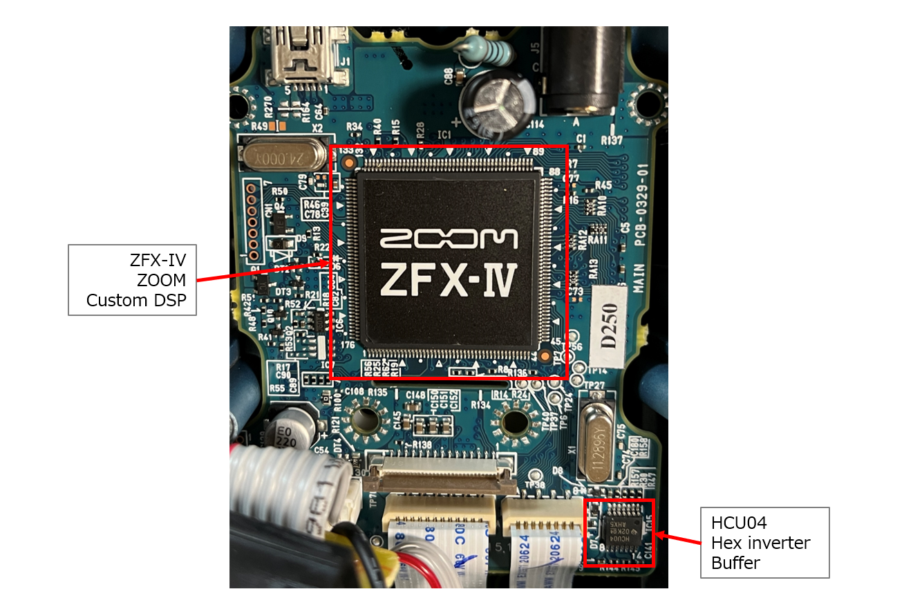 ZOOM MS-70CDR PCB DSP