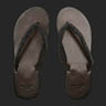 AoN fBX T_ Embellished Leather Flip Flops