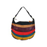 bL[ uh W[Y Multicolor Stripes Round Hobo Bag
