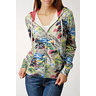 bL[ uh W[Y Waterfall Kimono Hoodie Sweatshirt