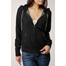 bL[ uh W[Y Wings Embroidered Studded Hoodie