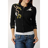 bL[ uh W[Y Crane Embroidered Cardigan