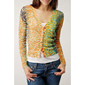 bL[ uh W[Y Shirred Cheetah Cardigan