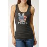 bL[ uh W[Y Flag Peace Fingers Tank