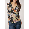 bL[ uh W[Y Floral Mandarin Henley