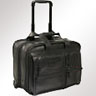 [ 96103 ] Leather Wheeled Deluxe Expandable Brief with Computer Case